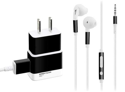 Midnight Black Phone Charger Skin